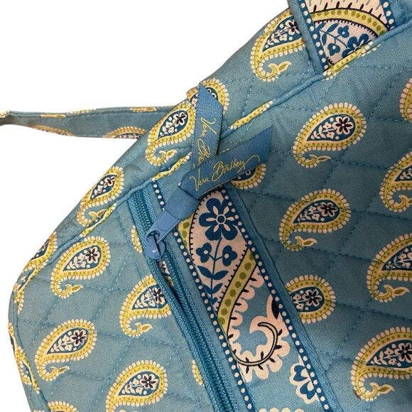 Vera Bradley Backpack Blue Paisley Quilted Blue Green main image 4